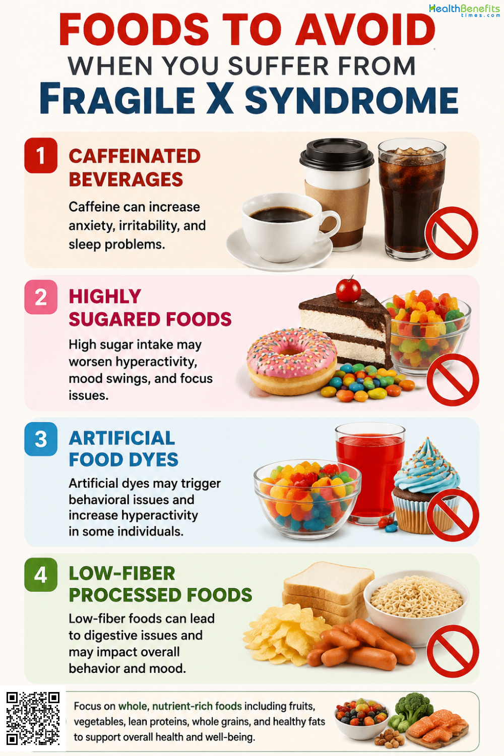 Foods to Avoid When You Suffer from Fragile X Syndrome