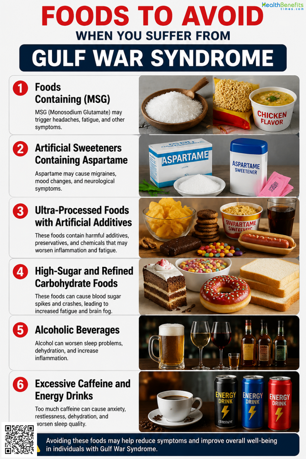 Foods to Avoid When You Suffer from Gulf War Syndrome