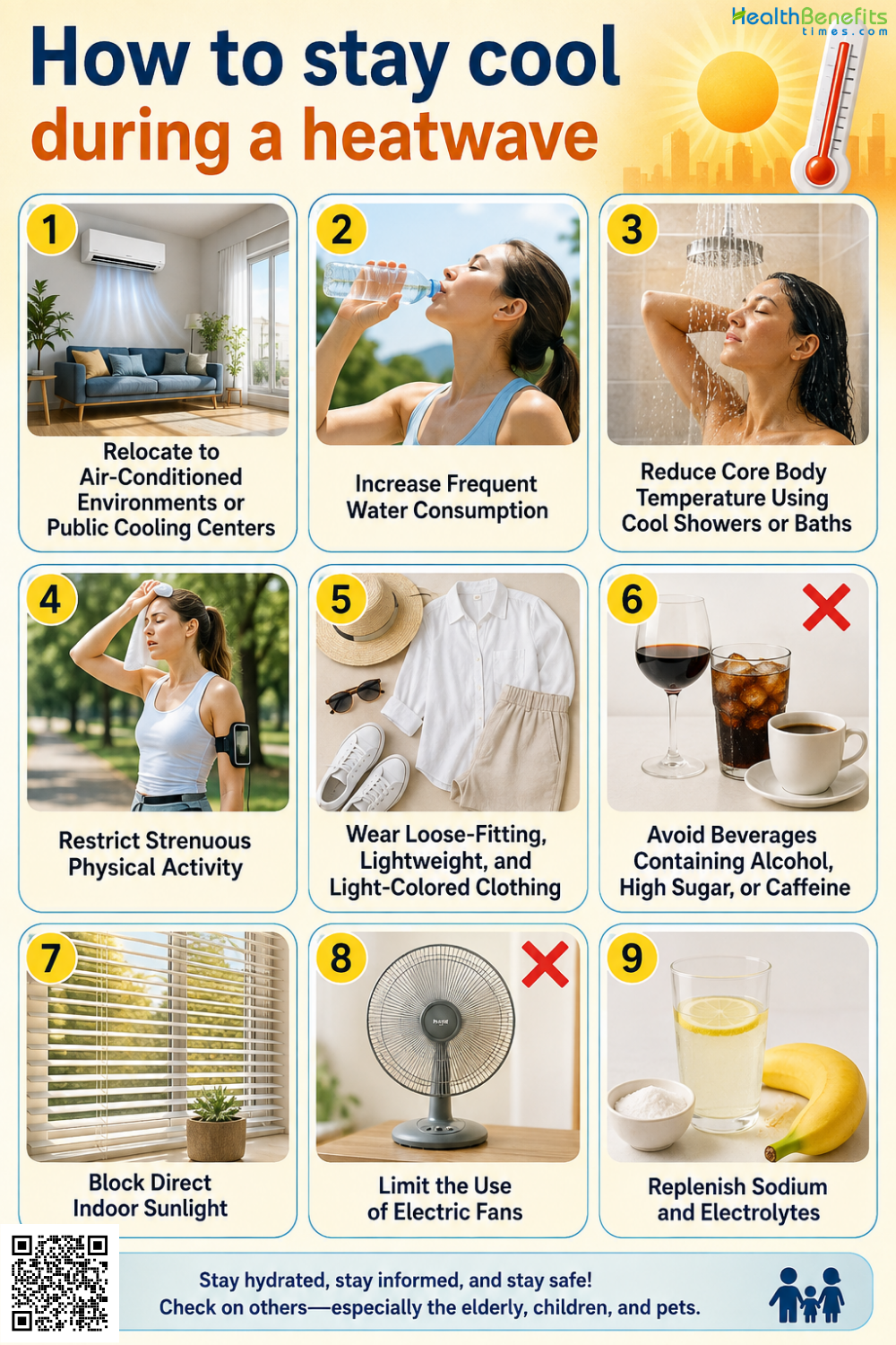 How to stay cool during a heatwave