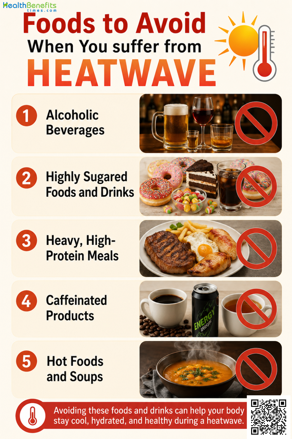 Foods to Avoid When You suffer from heatwave