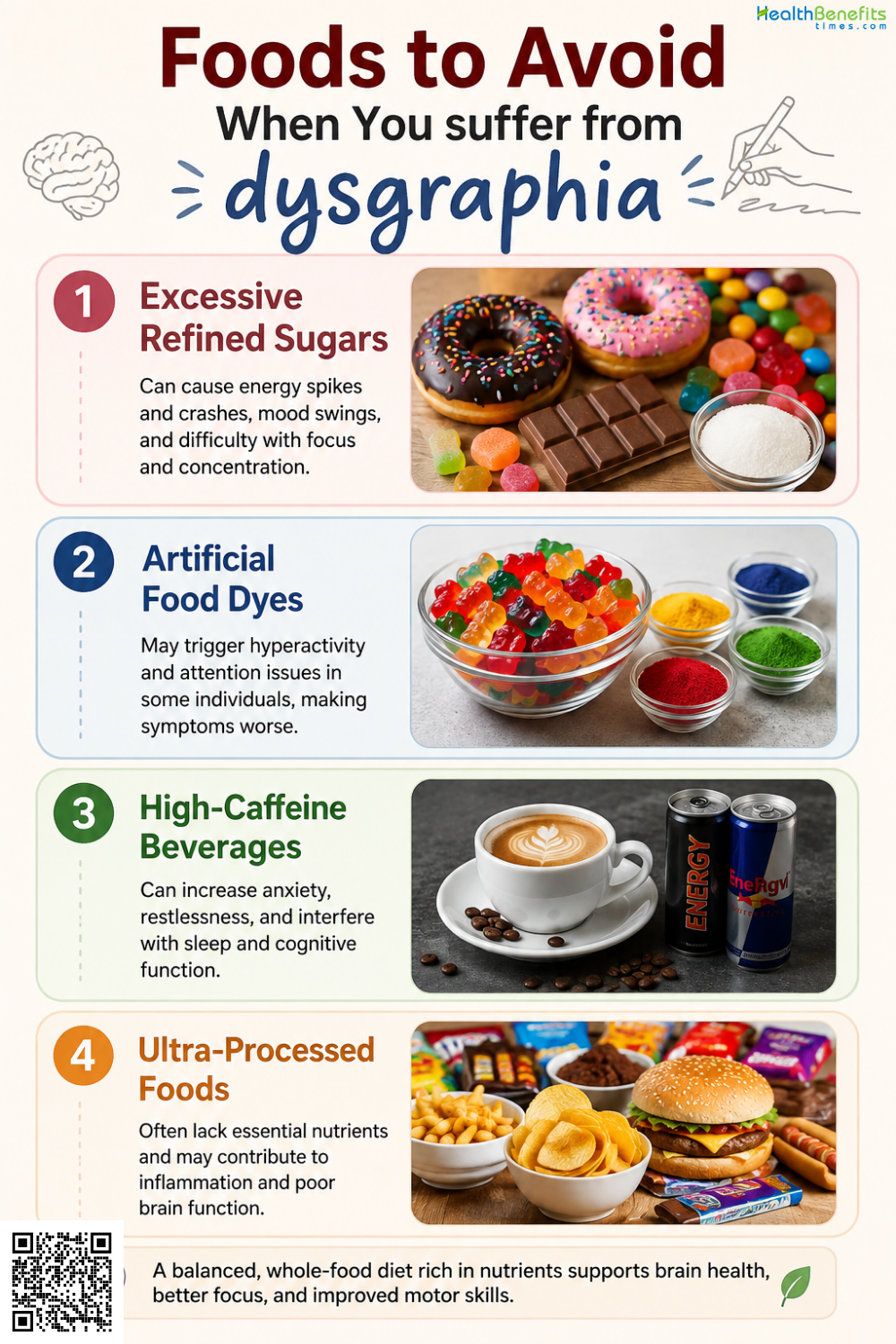 Foods to Avoid When You suffer from dysgraphia
