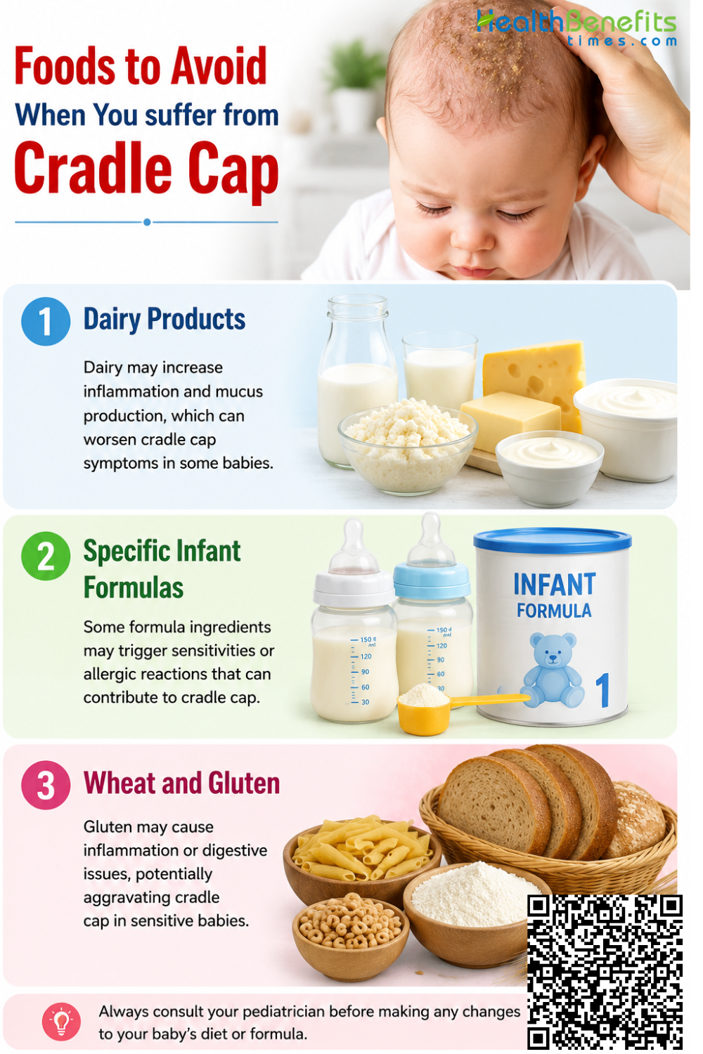 Foods to Avoid When You suffer from Cradle Cap