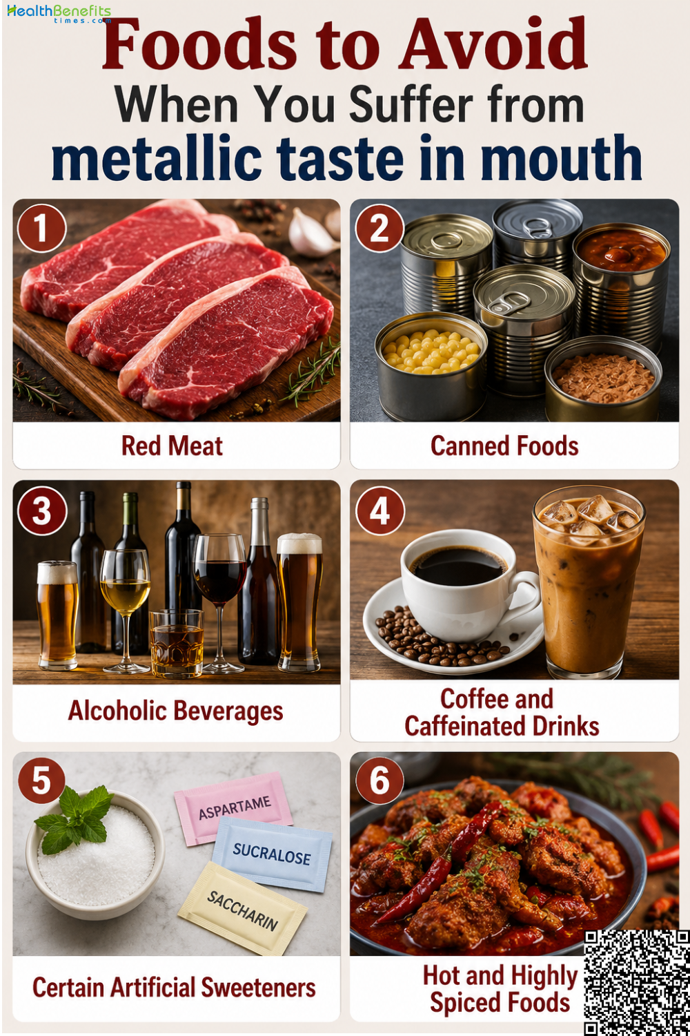 Foods to Avoid When You Suffer from metallic taste in mouth