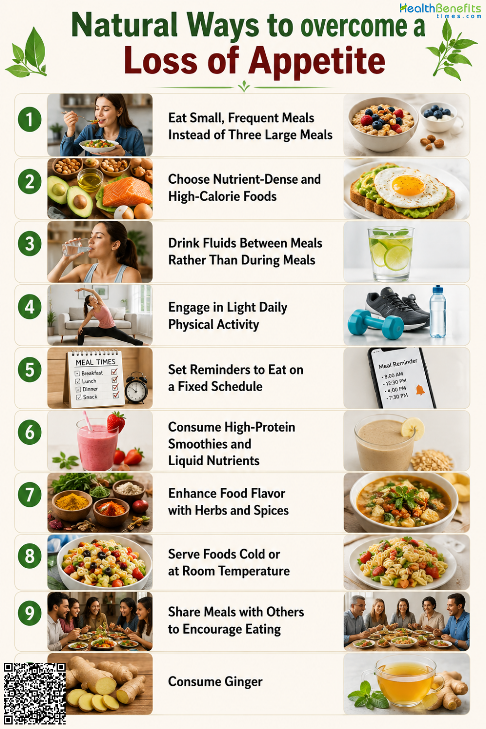 Natural Ways to overcome a Loss of Appetite