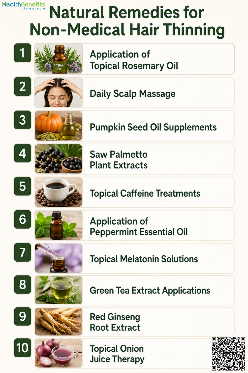 Natural Remedies for Non-Medical Hair Thinning