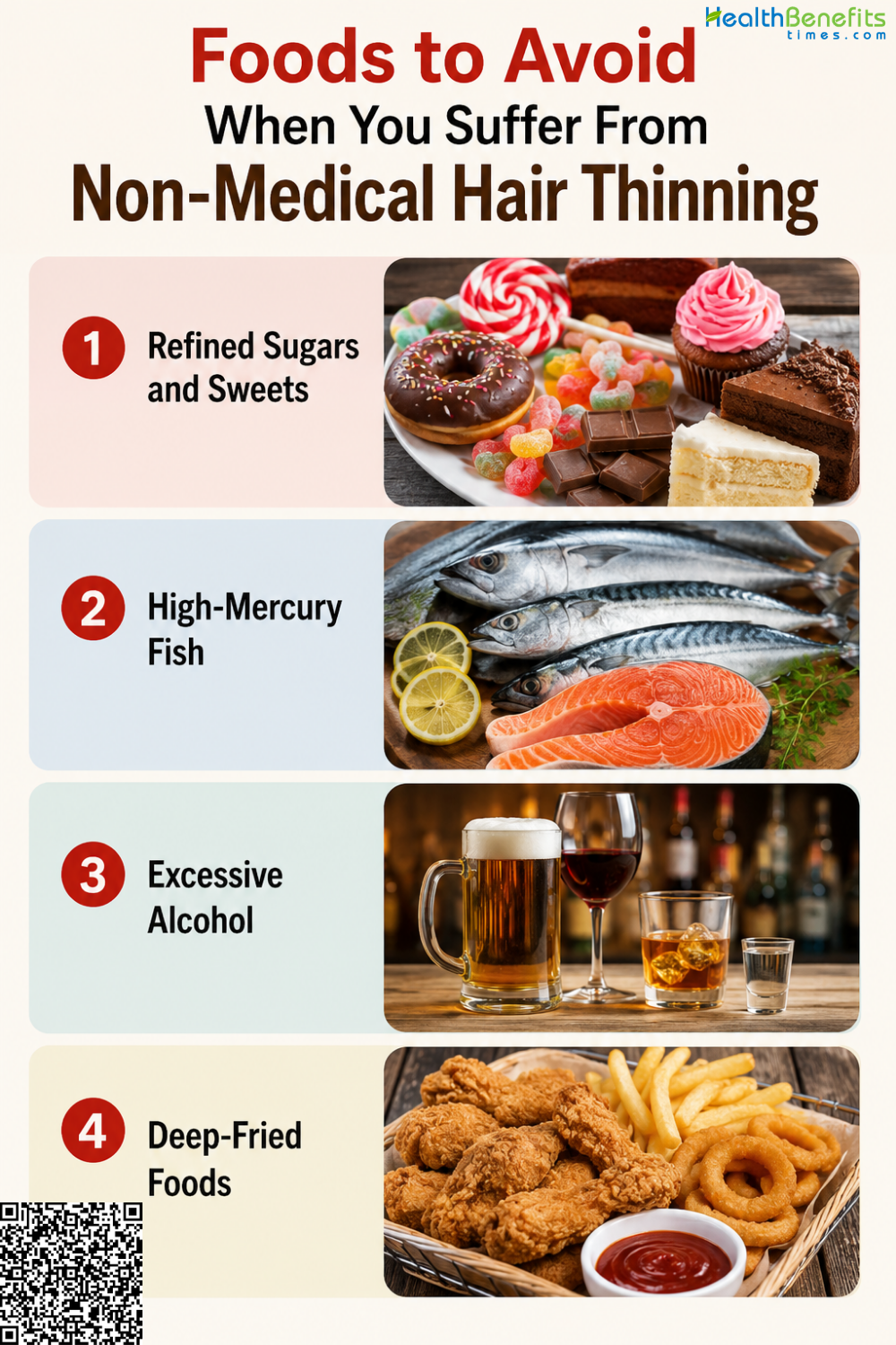 Foods to Avoid When You Suffer From Non-Medical Hair Thinning