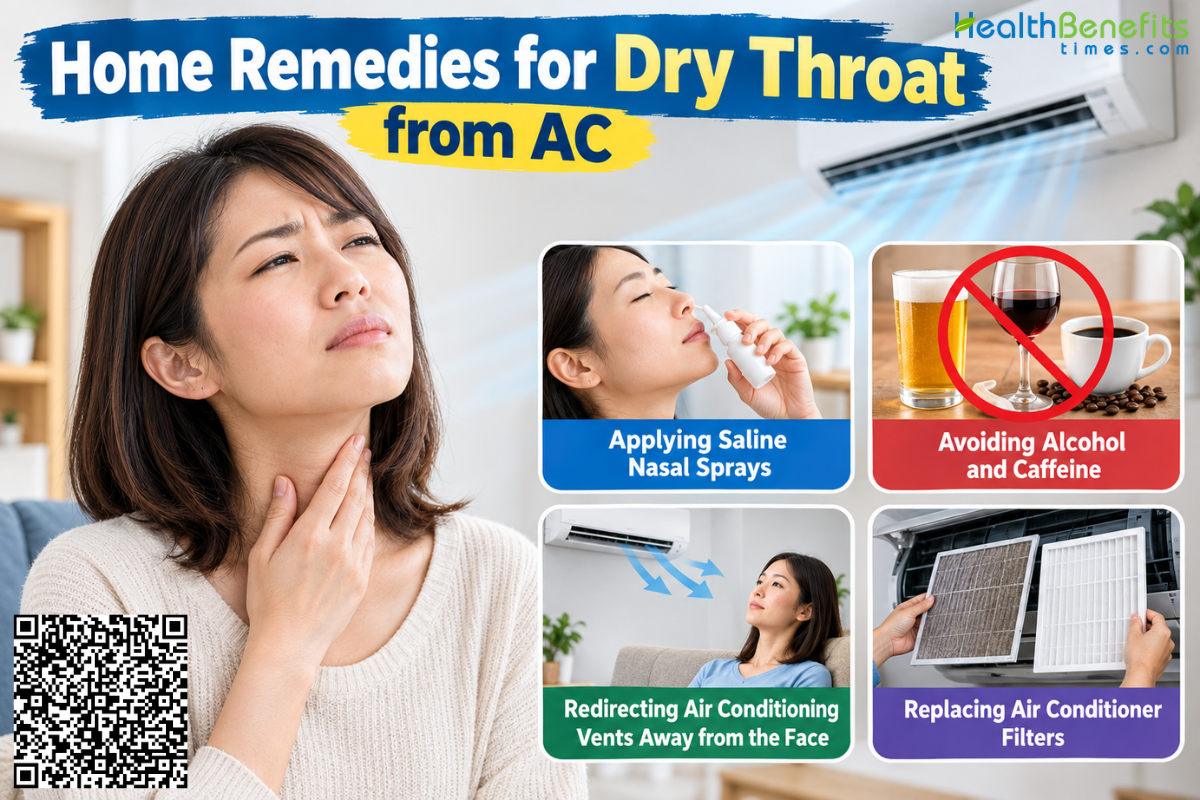 Dry throat from AC