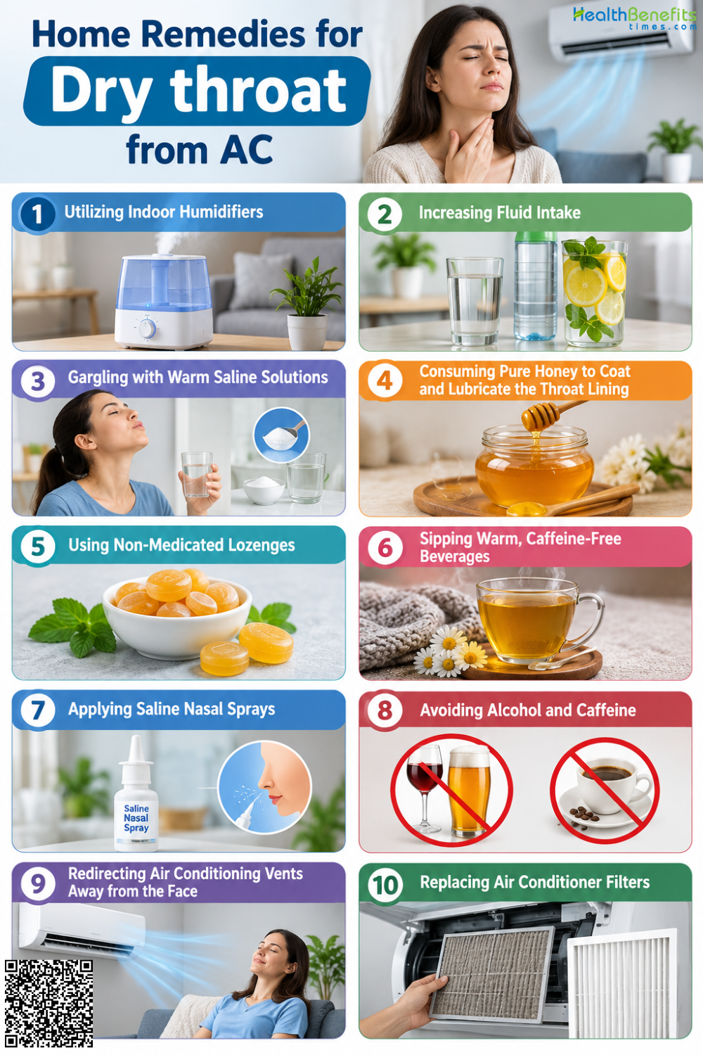 Home Remedies for Dry throat from AC