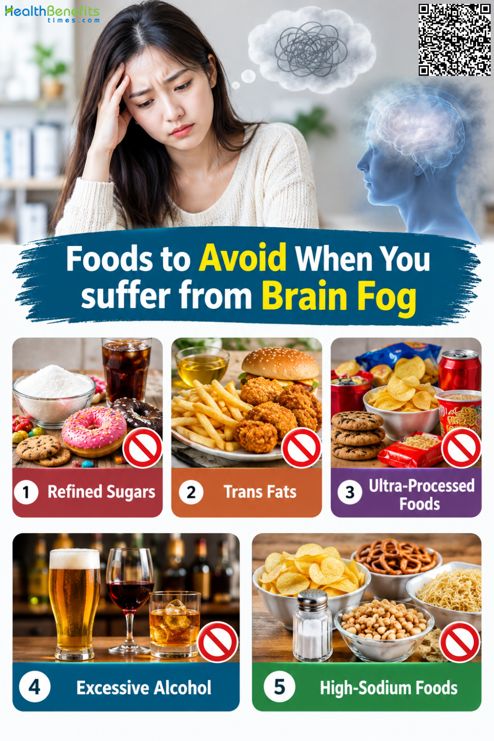 Foods to Avoid When You suffer from Brain fog
