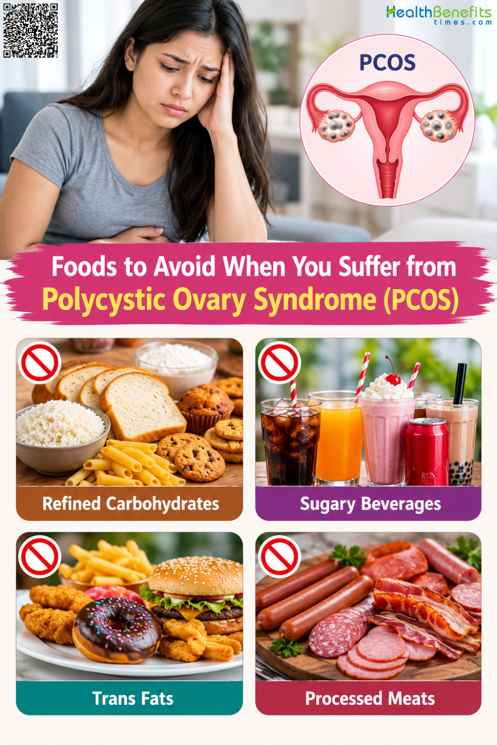 Foods to Avoid When You suffer from Polycystic Ovary Syndrome (PCOS)