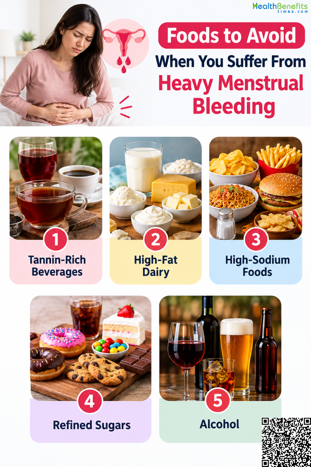 Foods to Avoid When You Suffer From Heavy Menstrual Bleeding