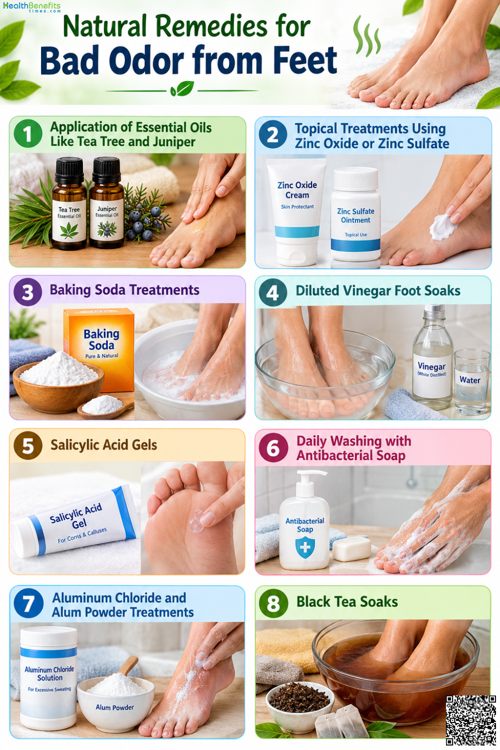 Natural Remedies for Bad odor from feet