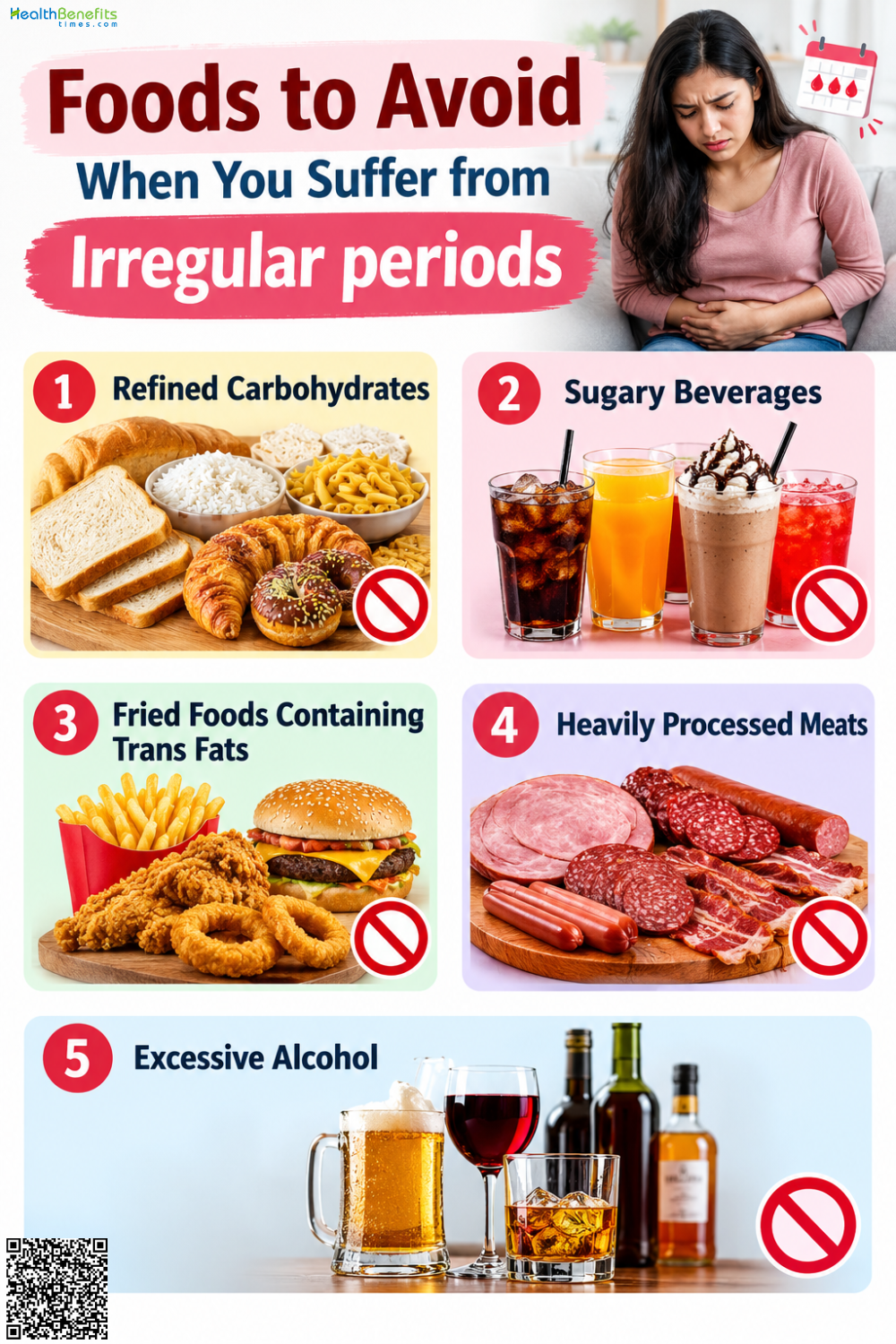 Foods to Avoid When You Suffer from Irregular Periods