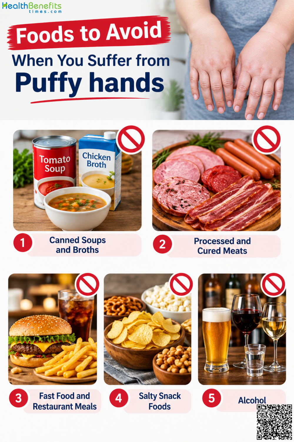 Foods to Avoid When You suffer from Puffy hands