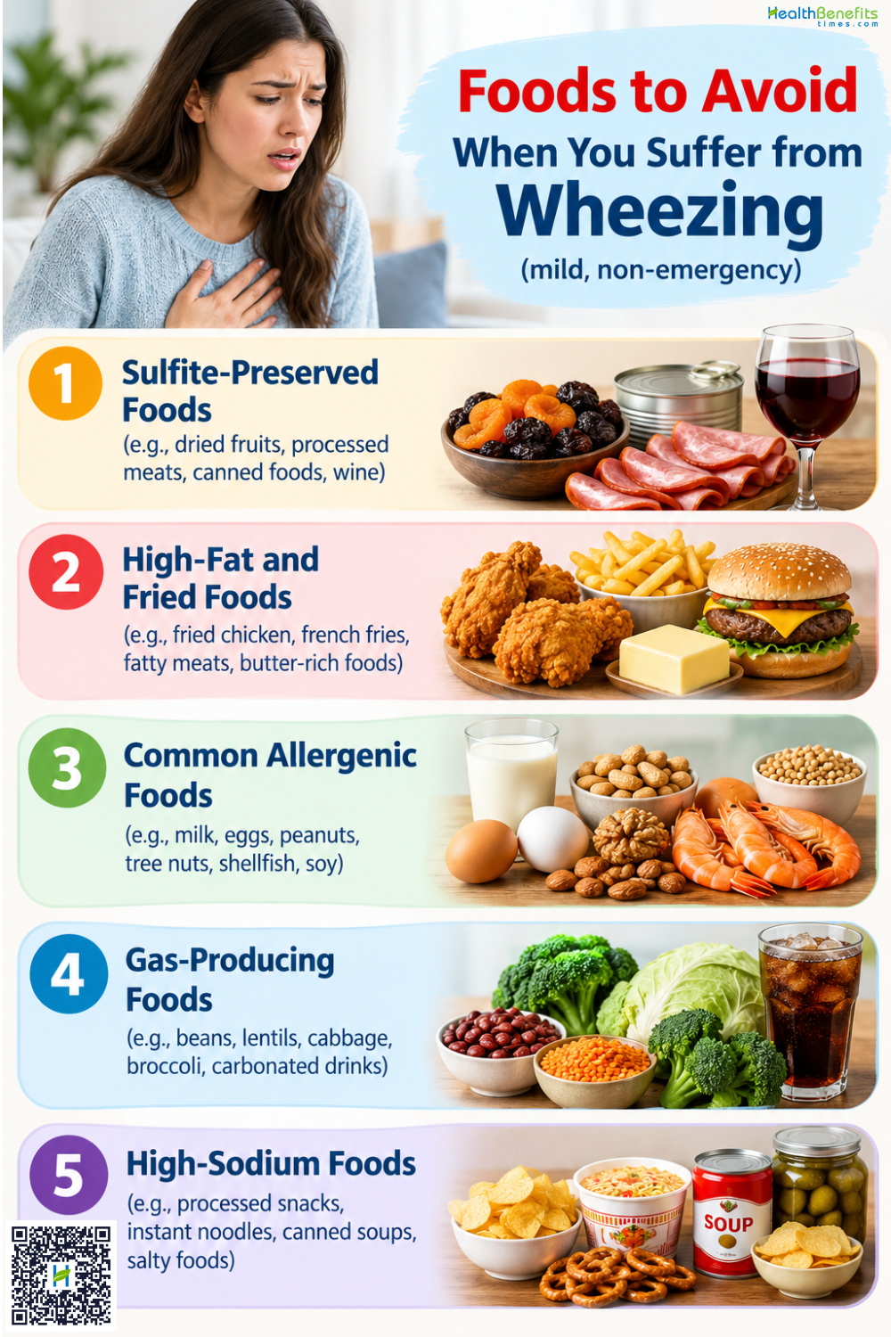 Foods to Avoid When You Suffer from Wheezing