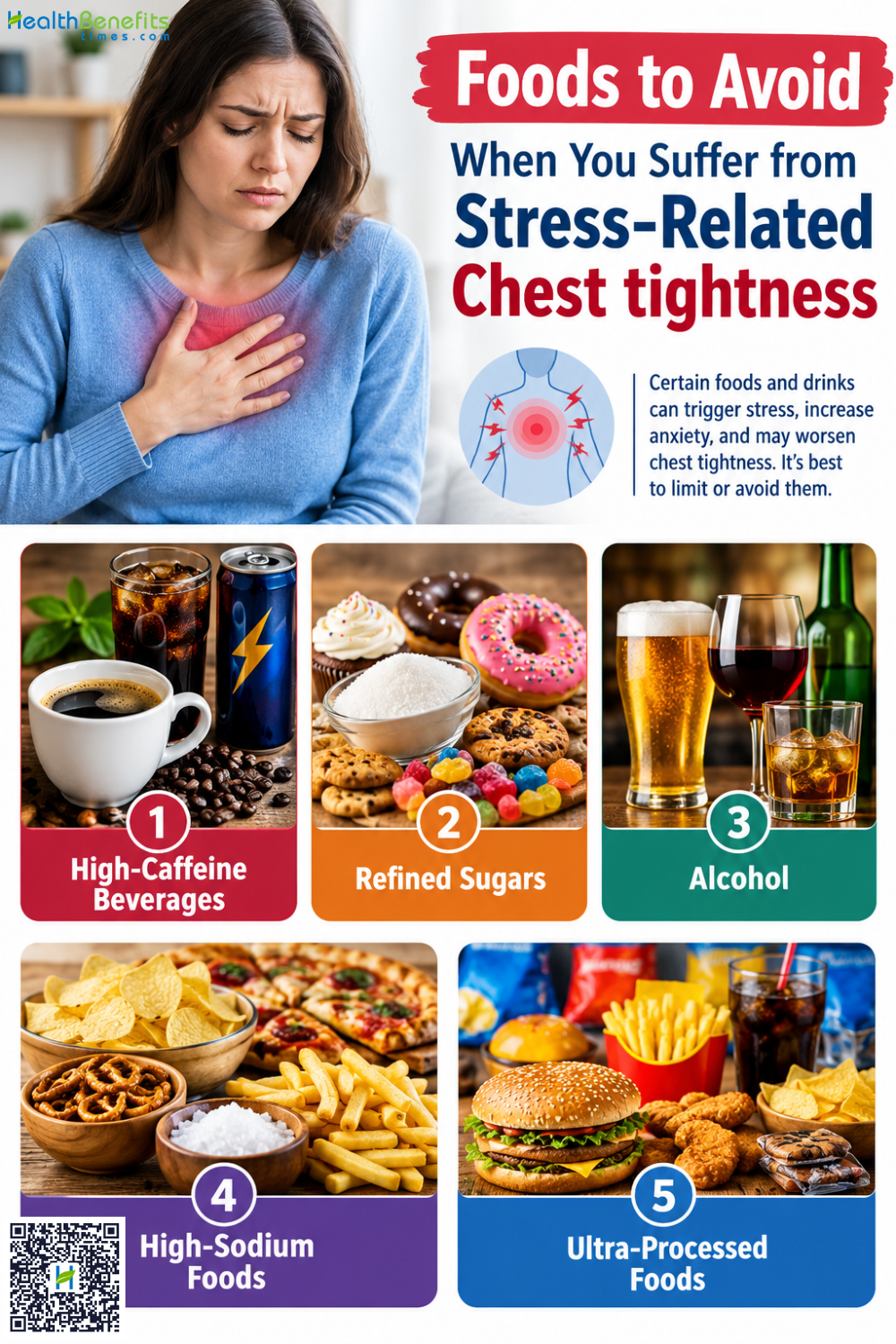 Foods to Avoid When You Suffer from Stress-Related Chest tightness