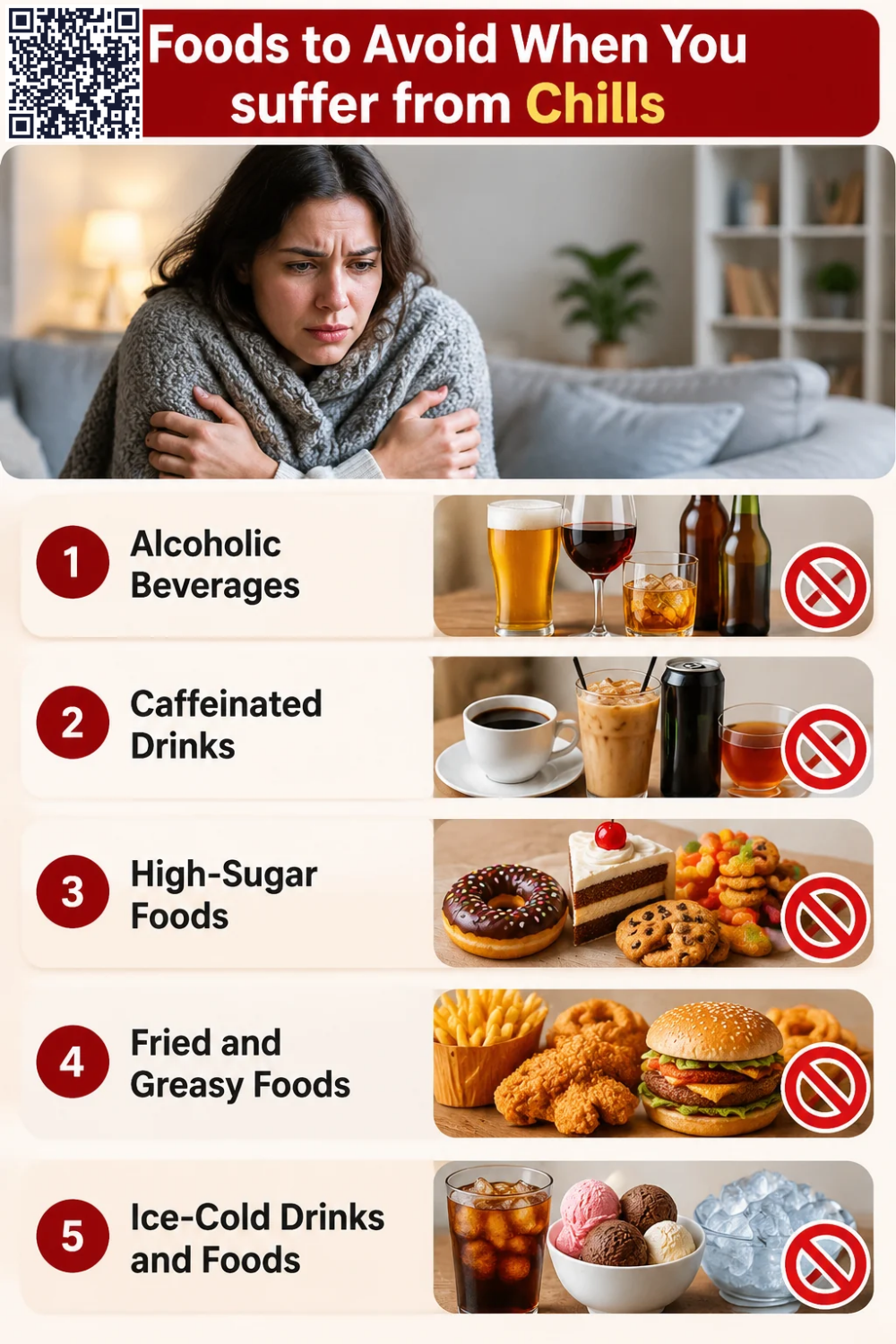 Foods to Avoid When You Suffer from Chills
