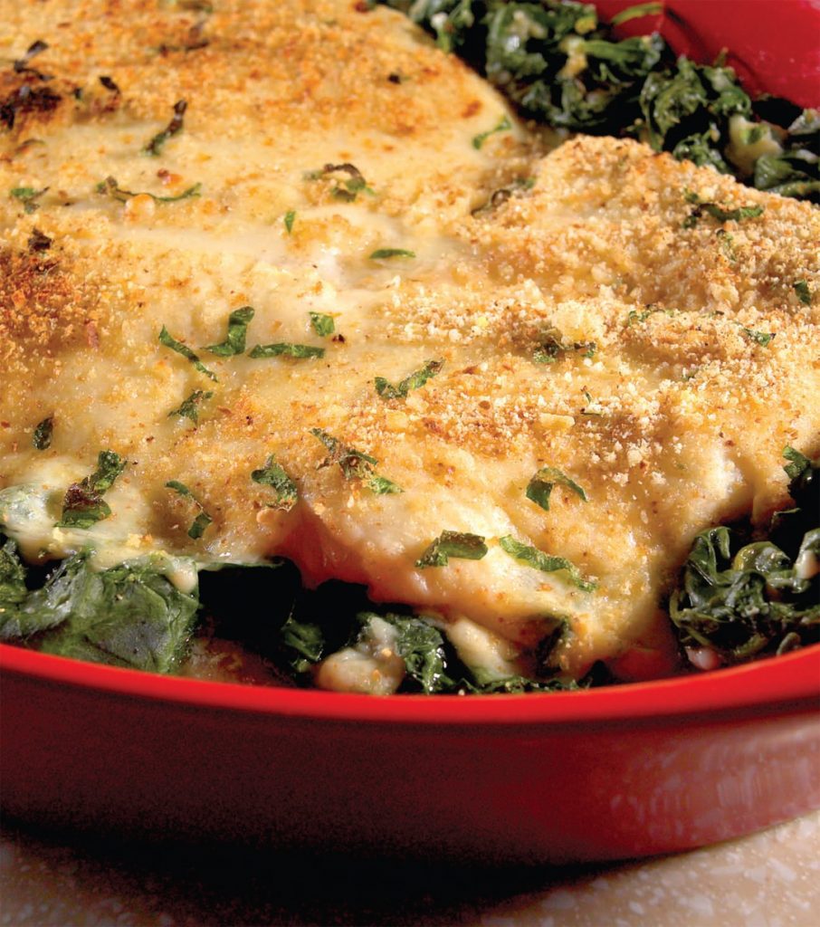 Baked Haddock with Spinach and Cheese Sauce Recipe Healthy Recipe