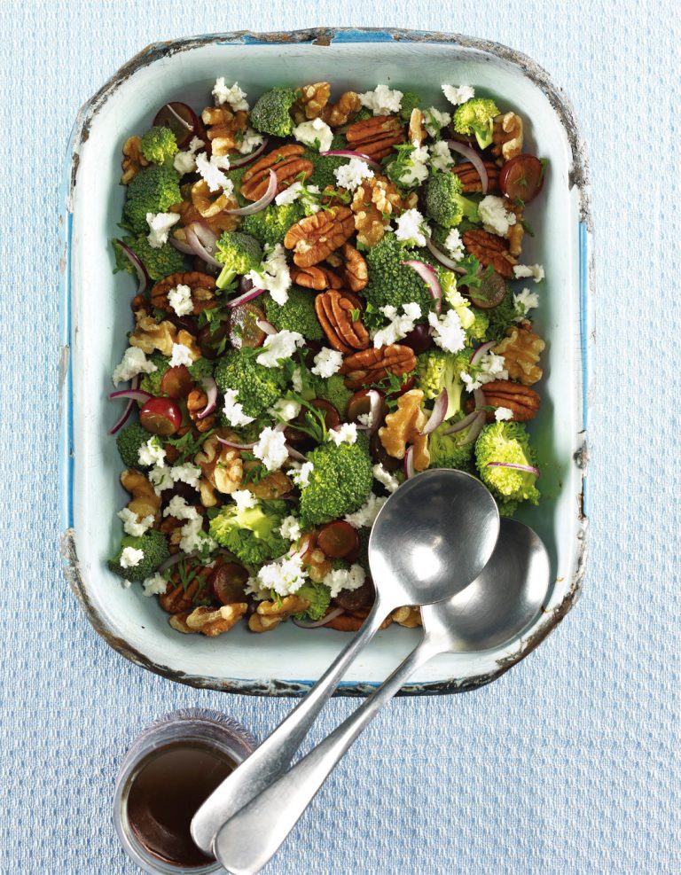 Broccoli Salad with Red Grapes and Goat Cheese Recipe Healthy Recipe