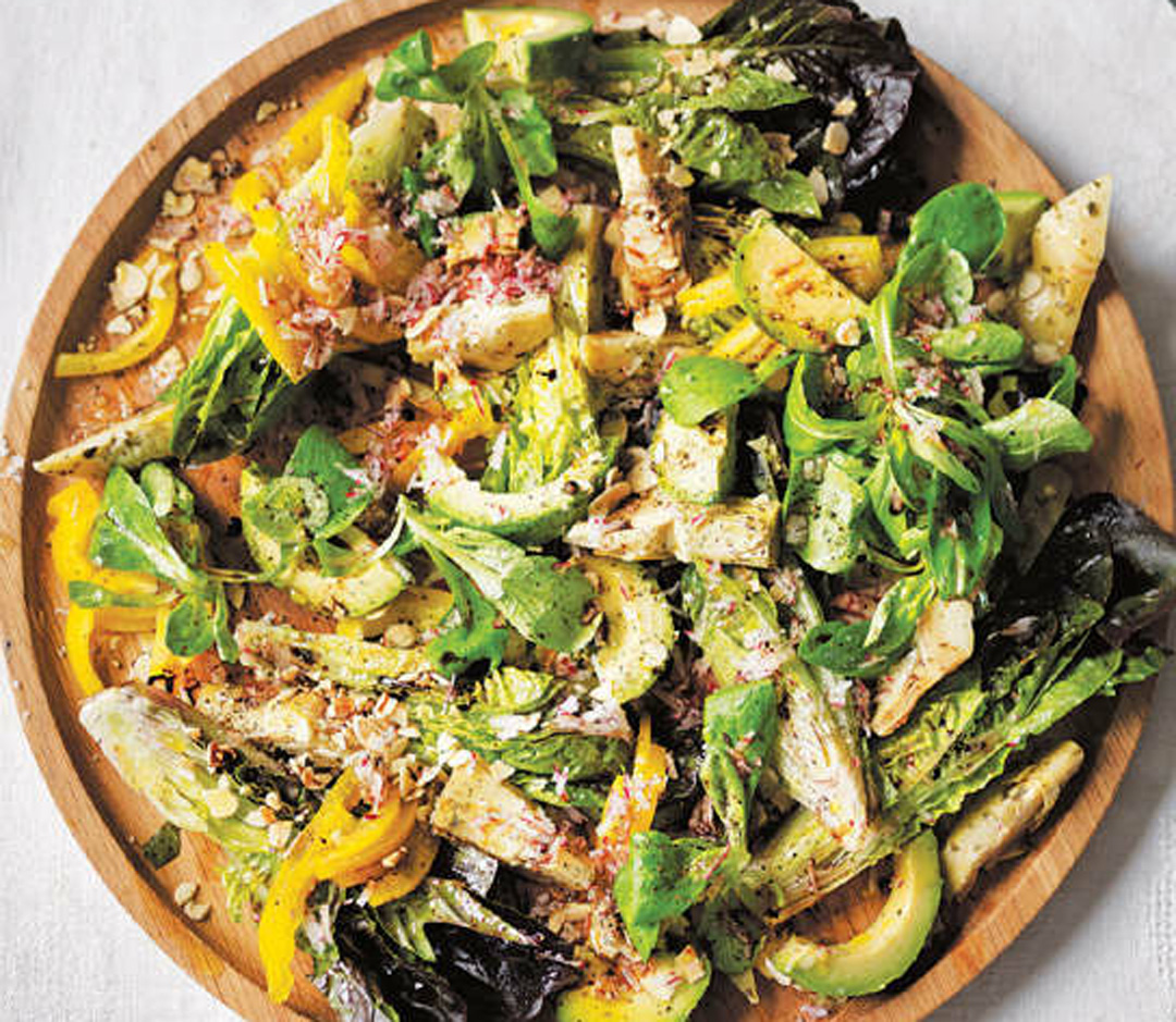 Avocado, Artichoke and Almond Salad Recipe Healthy Recipe