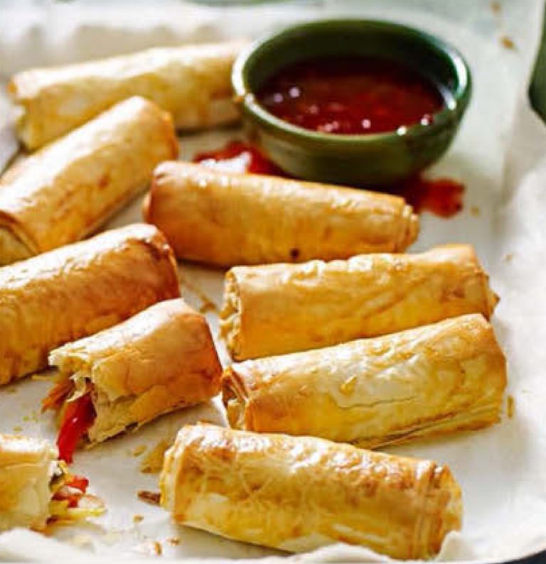 How to Make OvenBaked Vegie Spring Rolls Healthy Recipe