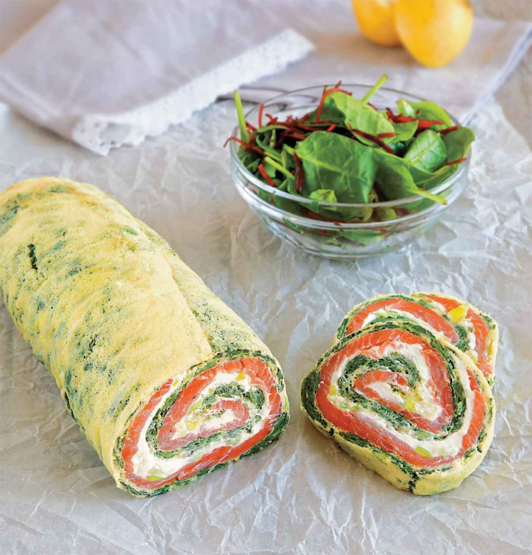 How to Make Salmon & Spinach Roulade Healthy Recipe
