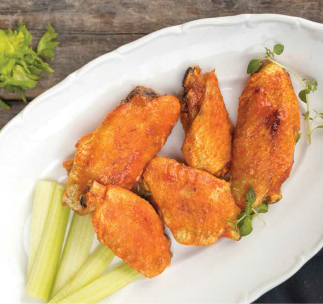 Buffalo Chicken Wings with The Best Blue Cheese Dressing Recipe
