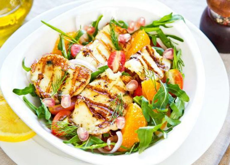 How to Make Citrus Salad with Grilled Provolone Healthy Recipe