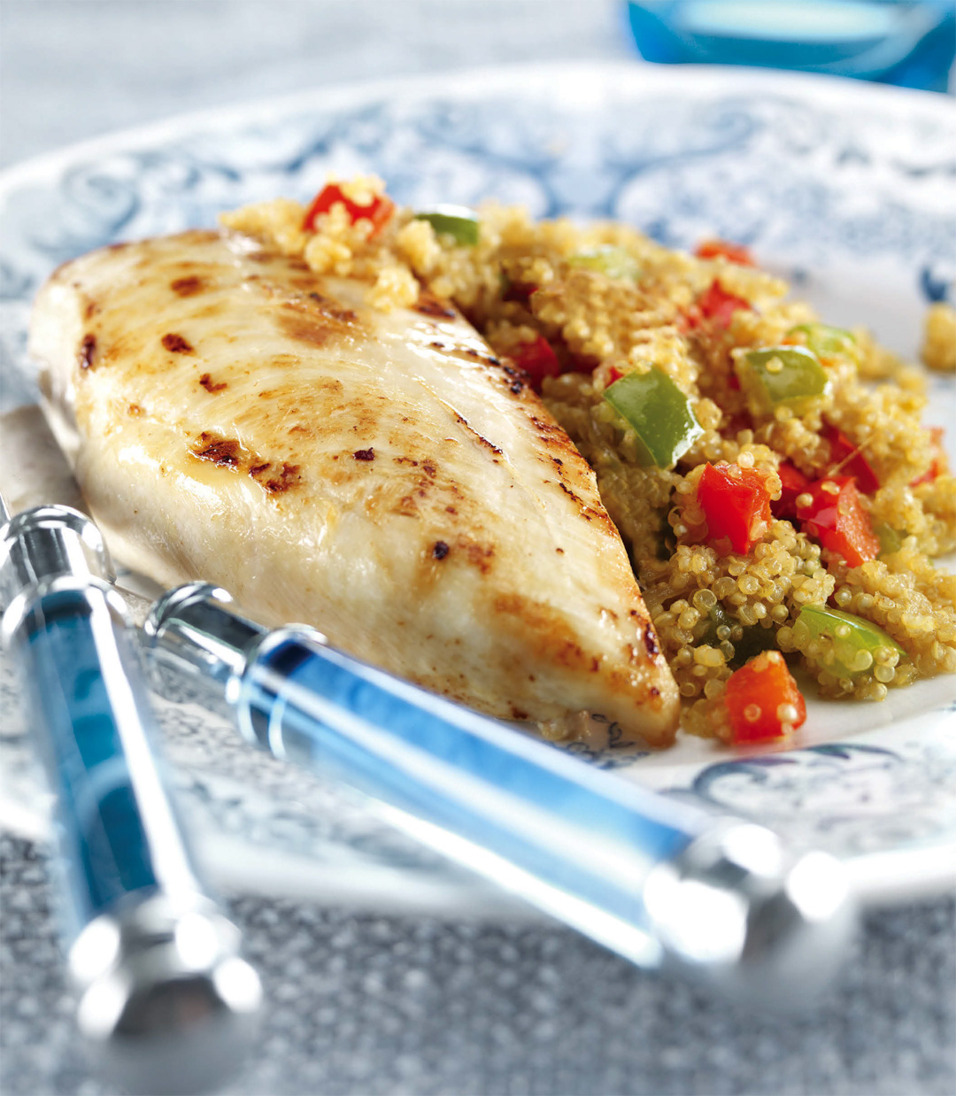 How to Make Coconut Milk, Quinoa and Red Pepper Chicken Healthy Recipe