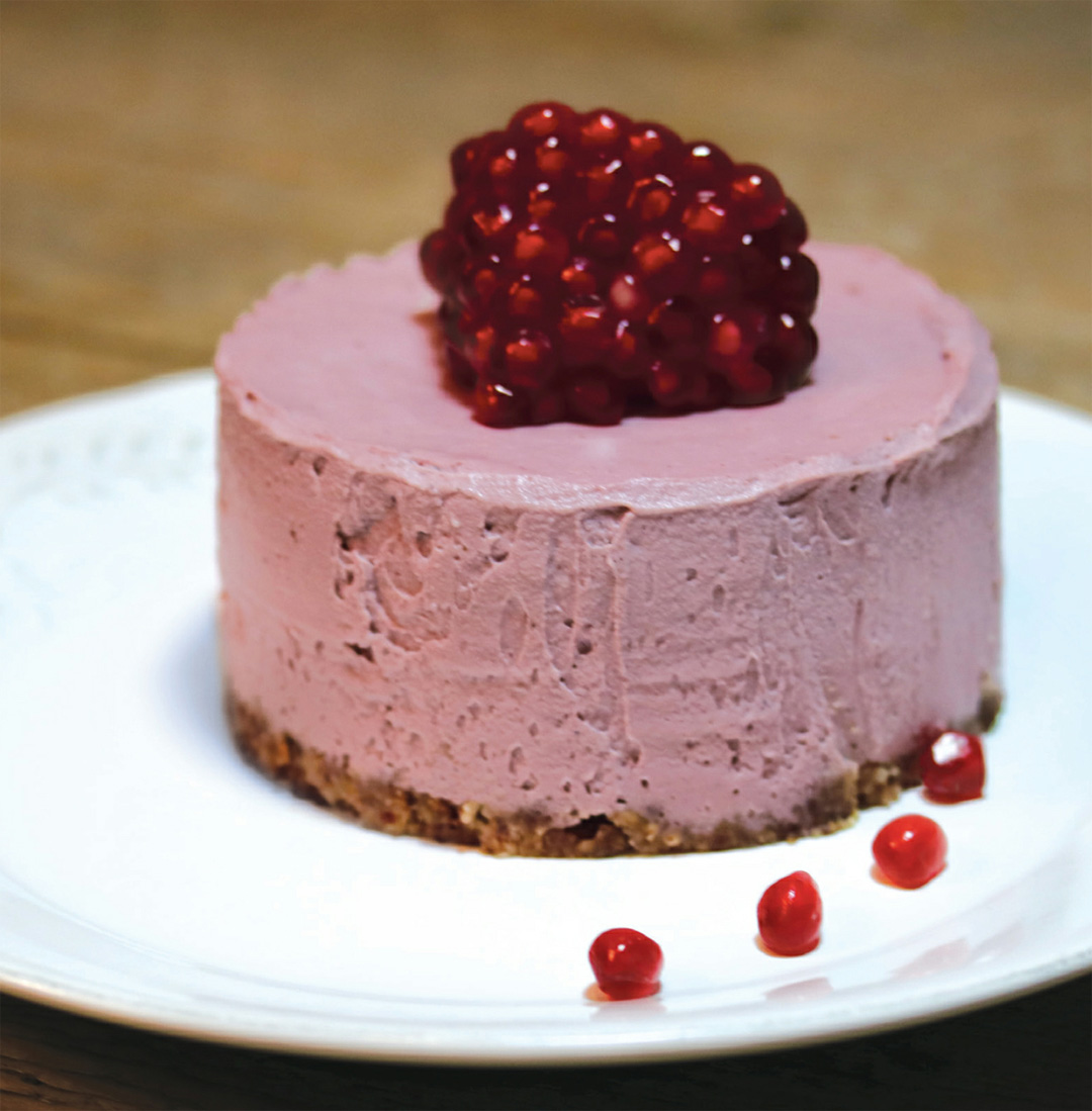 How to Make DairyFree Pomegranate Cheesecake Healthy Recipe