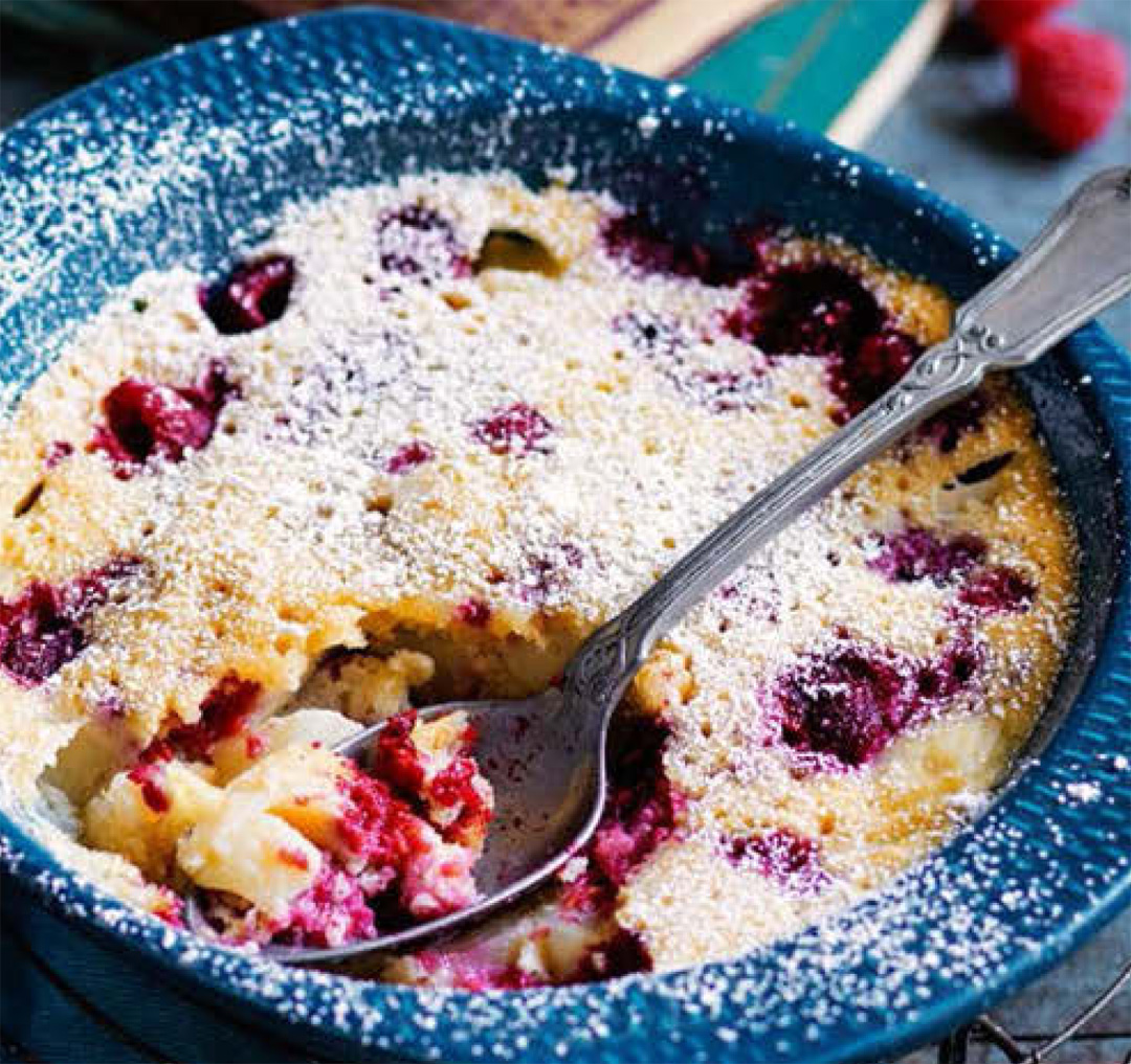 How to Make Quick Raspberry and Vanilla Microwave Pudding Healthy Recipe