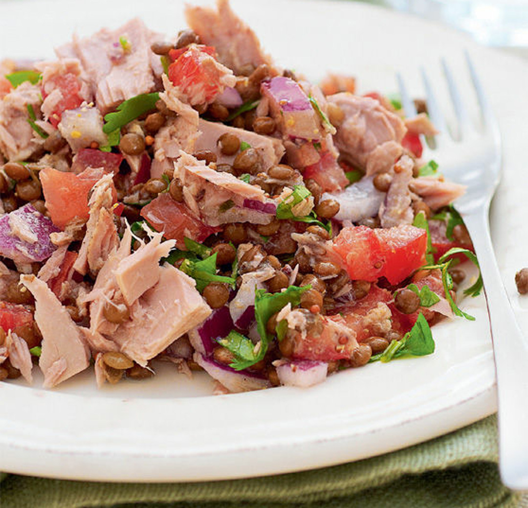 Lentil and Tuna Salad Recipe Healthy Recipe