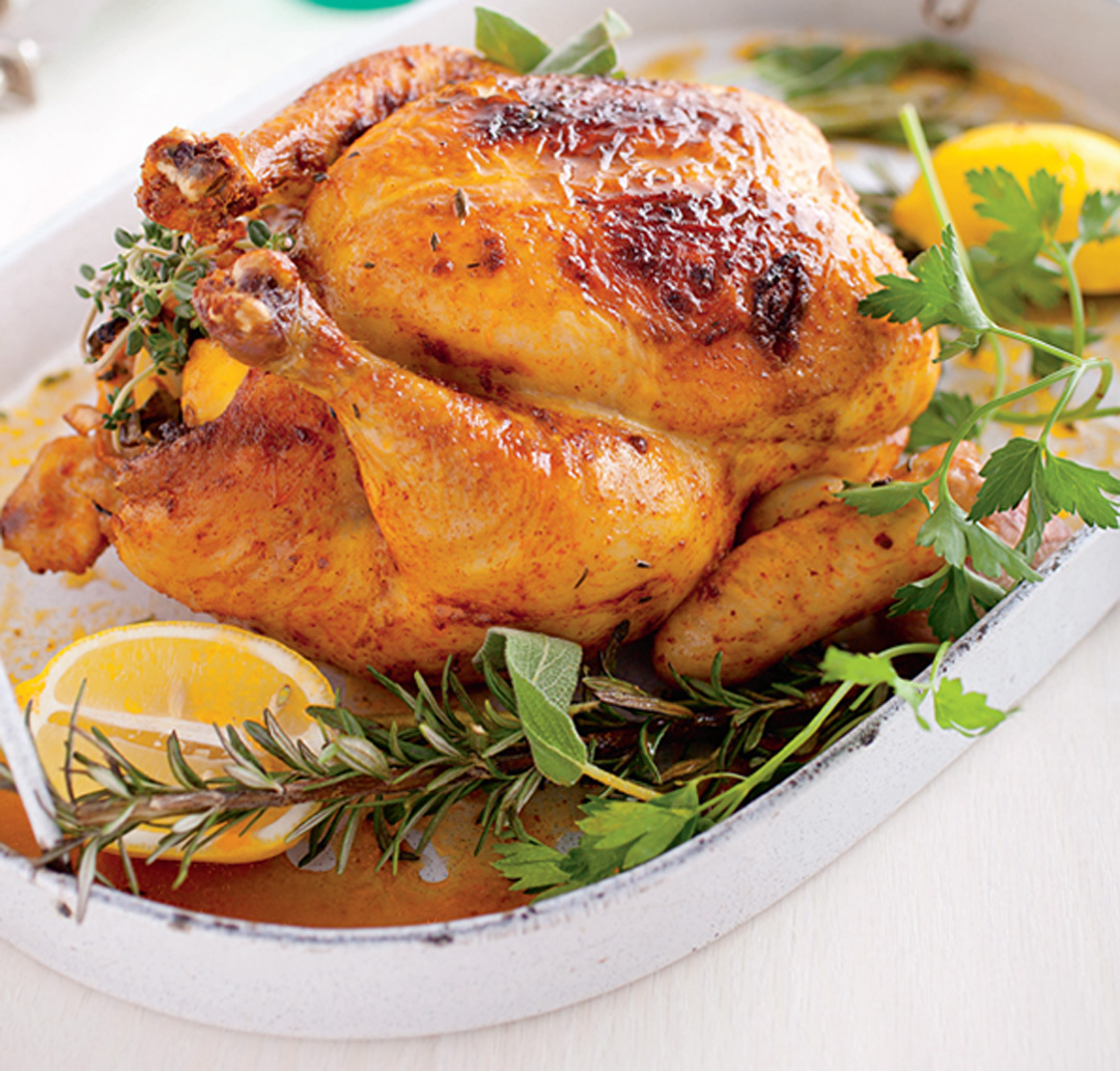 Slow-Roasted Organic Chicken with Parsley, Sage, Rosemary, and Thyme ...