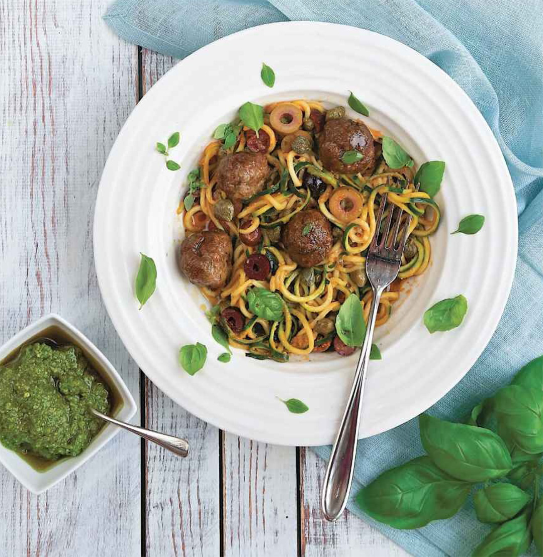 How to Make Beef Meatballs with “Zoodles” Healthy Recipe