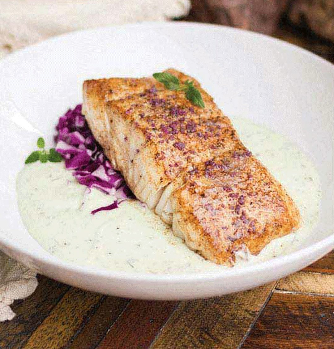 How to Make Grilled Halibut with Smoky Avocado Cream Healthy Recipe