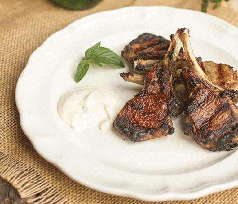 Grilled Lamb Chops with Mint Aioli Recipe Healthy Recipe