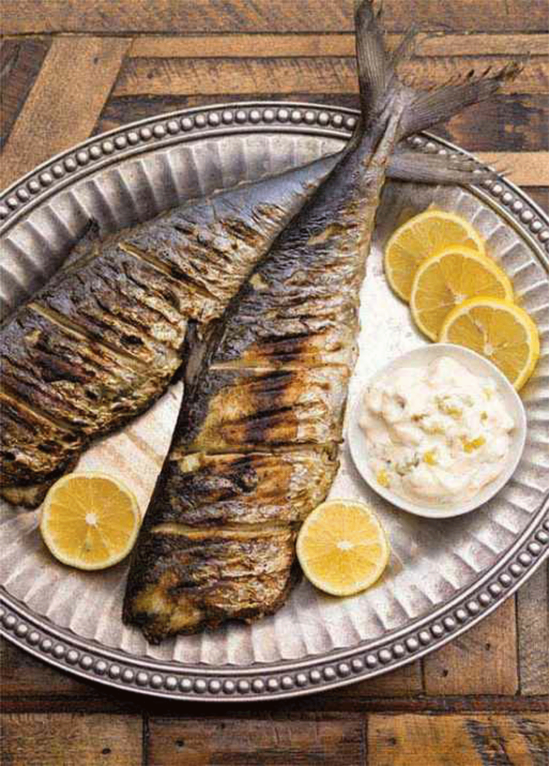 Grilled Whole Mackerel with Homemade Tartar Sauce Recipe Healthy Recipe