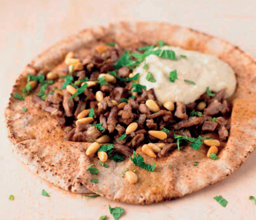 How to Make Flatbreads Topped with Lamb and Hummus Healthy Recipe