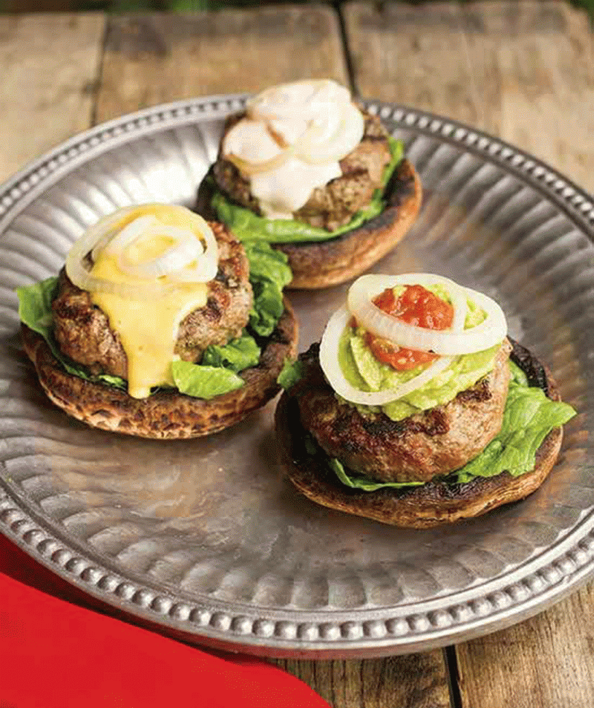 OpenFaced Hamburgers on “Buns” Recipe Healthy Recipe