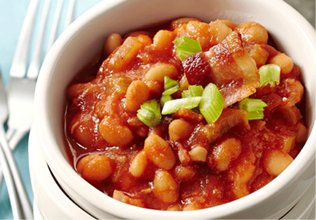 SlowCooked Baked Beans with Bacon Recipe Healthy Recipe