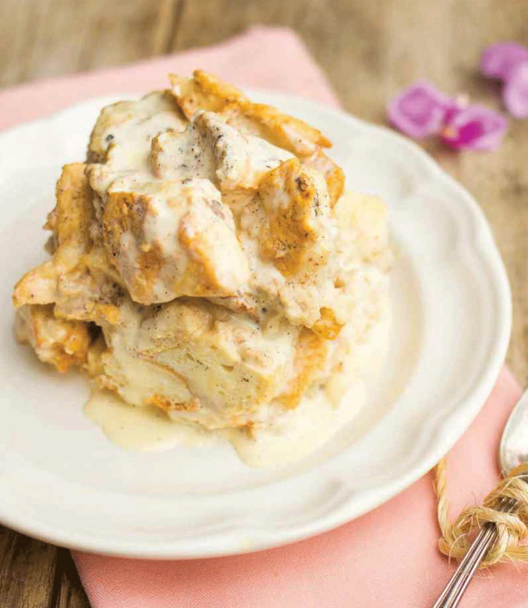 Vanilla Bean Bread Pudding with Vanilla Bean Creme Anglaise Recipe
