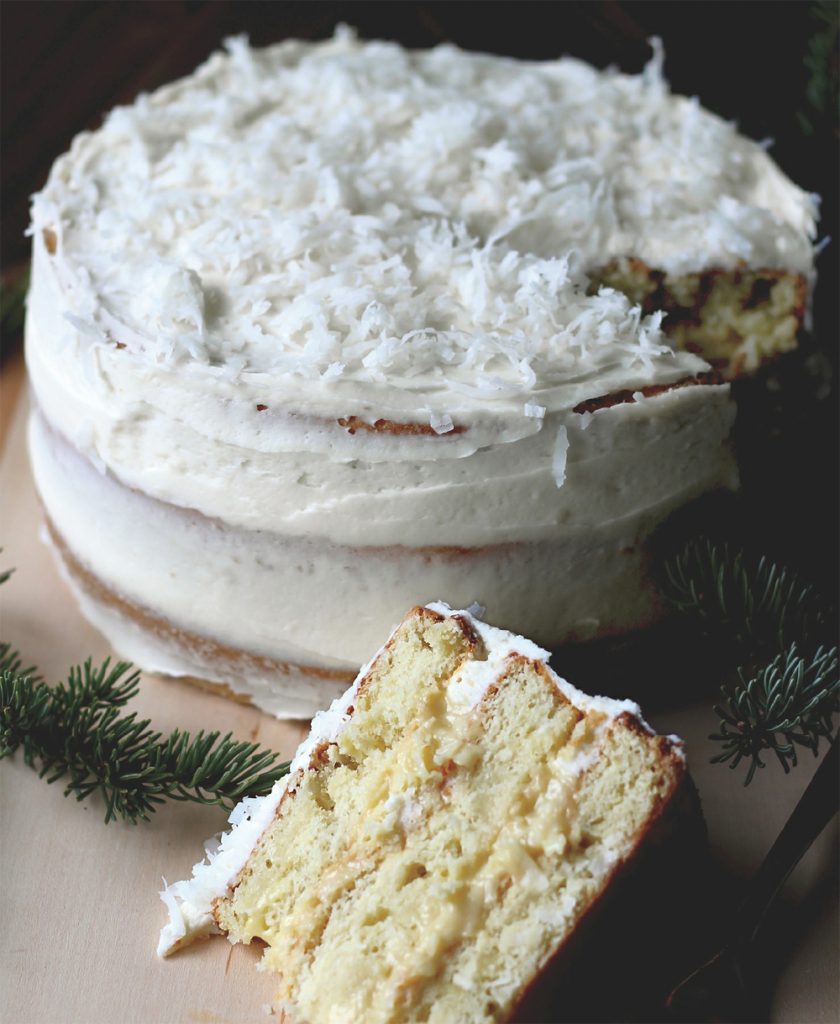 Coconut layer cake with coconut pastry cream filling recipe Healthy Recipe