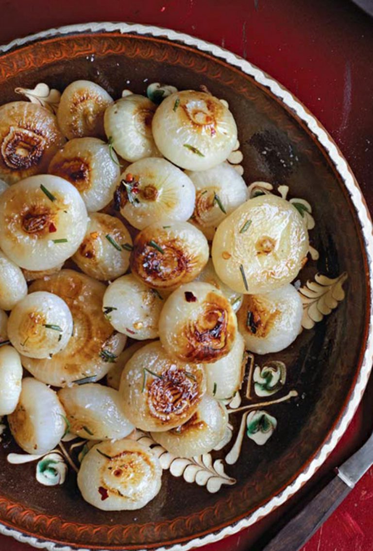 Roasted cipollini onions with chilerosemary butter Healthy Recipe