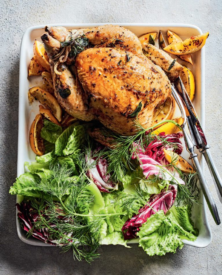 Lemon & oregano roast chicken recipe - Healthy Recipe