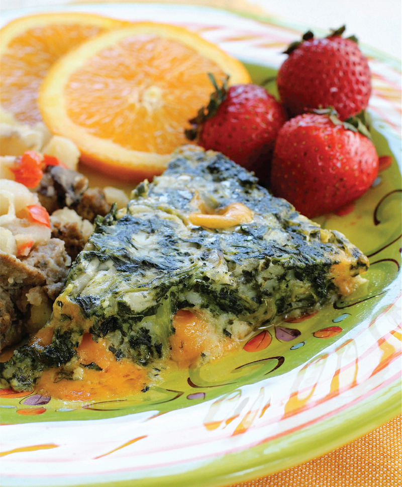 Crustless spinach quiche recipe Healthy Recipe