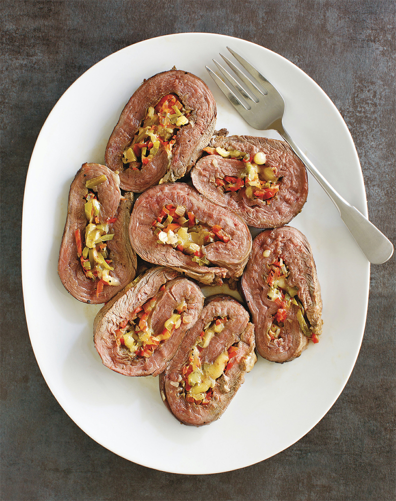 Fajita flank steak rolls recipe Healthy Recipe