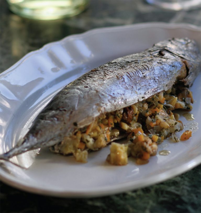 Grilled mackerel stuffed with carrots recipe Healthy Recipe