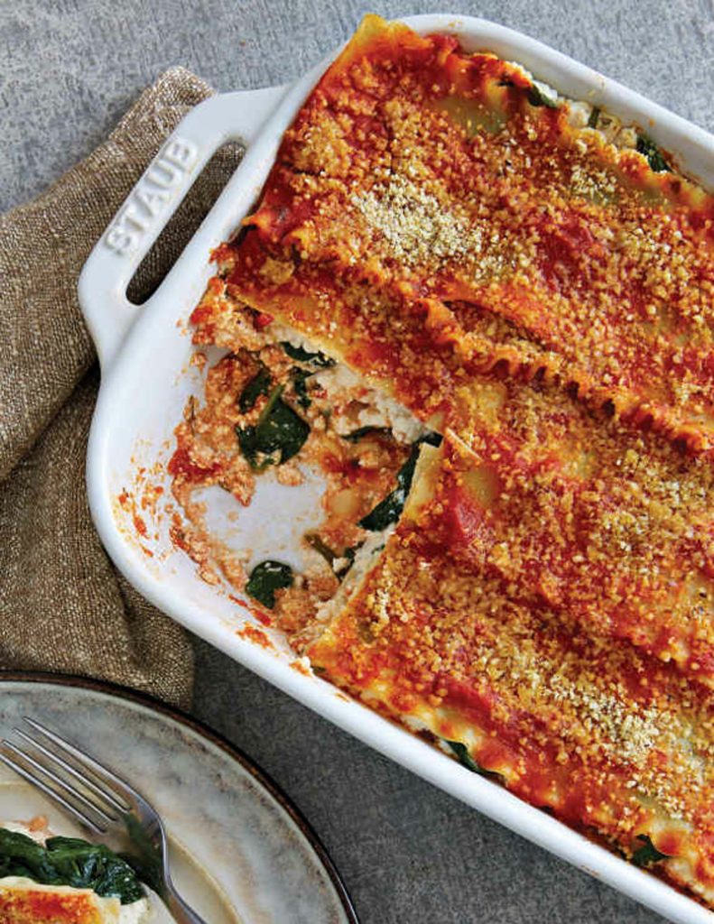 Lasagne marinara with spinach recipe Healthy Recipe