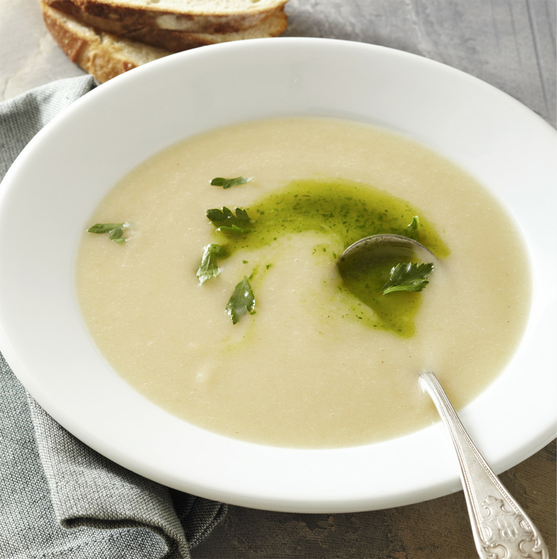 Celery root soup with parsley oil recipe Healthy Recipe