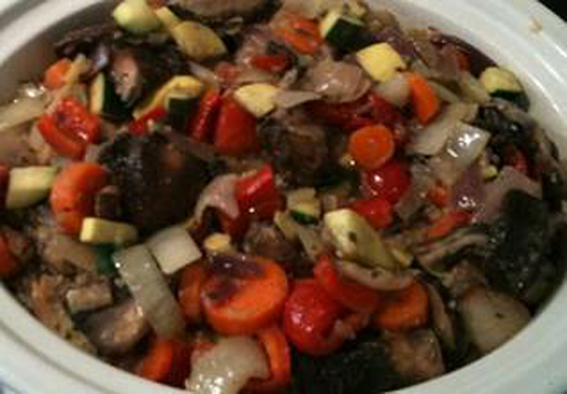 Pork, mushrooms, red peppers & zucchini stew recipe Healthy Recipe